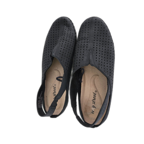 Easy Street Comfort Slides Women 8 Black Summer Sandals - Picture 3 of 6